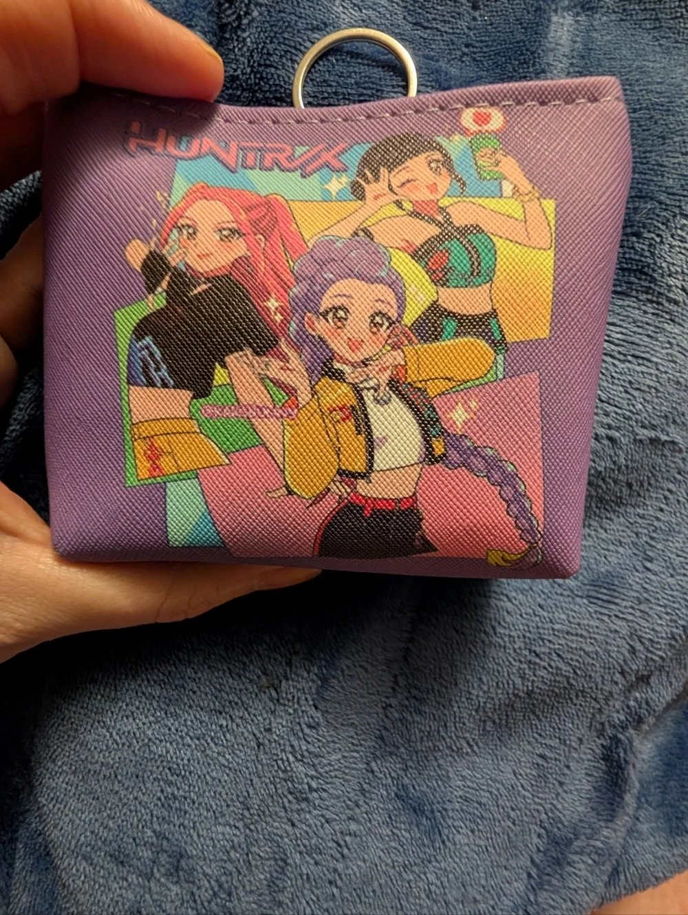 Pick 1 K-pop Demon Hunters Pouch Purple Or Black